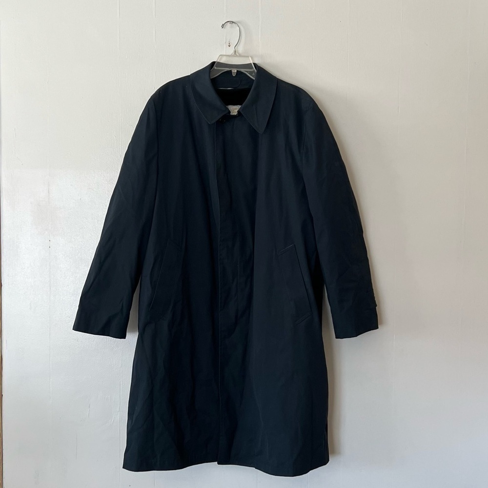 VINTAGE London Fog Maincoats Men's Blue Rain Trench Coat